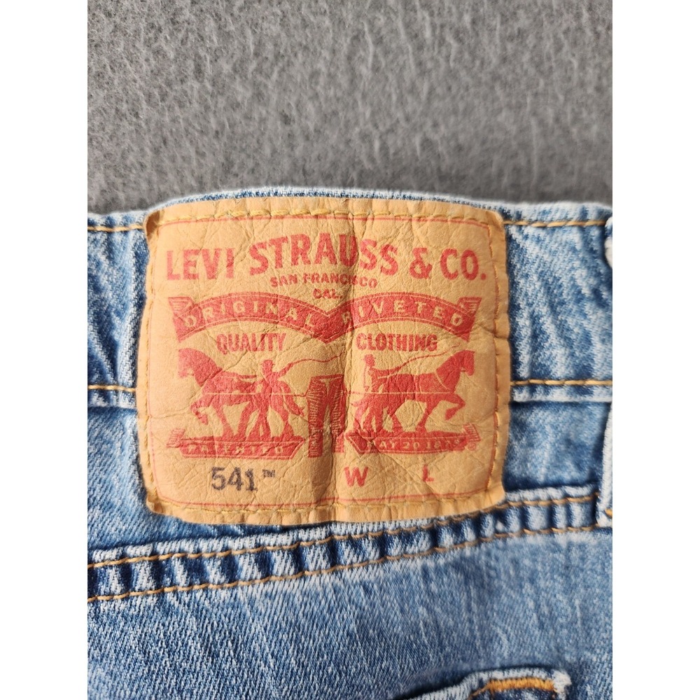 NEW LEVIS 541 Athletic Taper Jeans Stretch All Seasons Big & Tall 46x35 READ - Picture 9 of 16